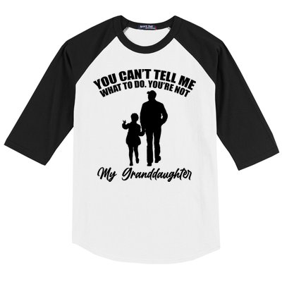 Funny & Cute Granddaughter And Grandfather Baseball Sleeve Shirt