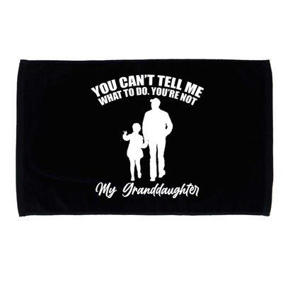 Funny & Cute Granddaughter And Grandfather Microfiber Hand Towel