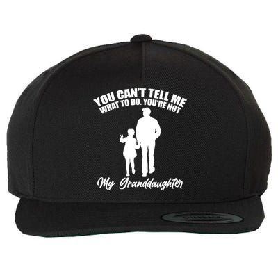 Funny & Cute Granddaughter And Grandfather Wool Snapback Cap