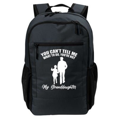 Funny & Cute Granddaughter And Grandfather Daily Commute Backpack