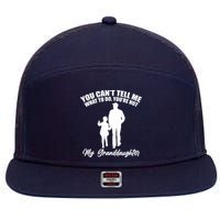 Funny & Cute Granddaughter And Grandfather 7 Panel Mesh Trucker Snapback Hat