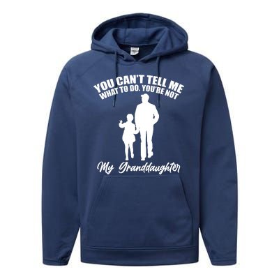 Funny & Cute Granddaughter And Grandfather Performance Fleece Hoodie