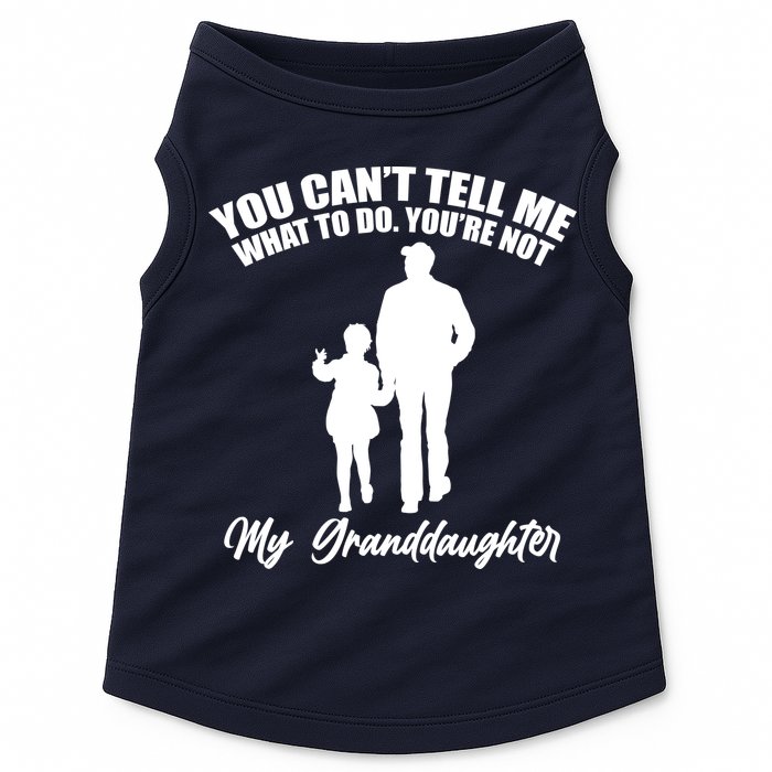 Funny & Cute Granddaughter And Grandfather Doggie Tank