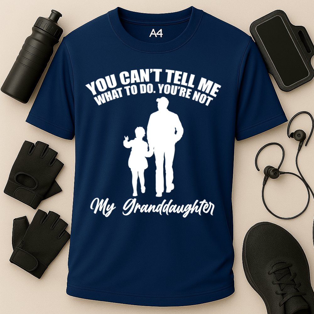 Funny & Cute Granddaughter And Grandfather Cooling Performance Crew T-Shirt