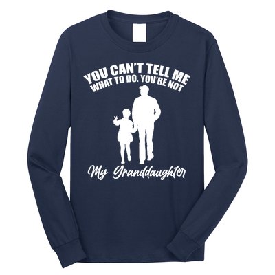 Funny & Cute Granddaughter And Grandfather Long Sleeve Shirt