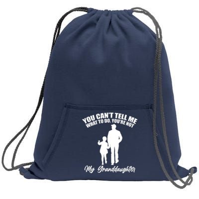 Funny & Cute Granddaughter And Grandfather Sweatshirt Cinch Pack Bag