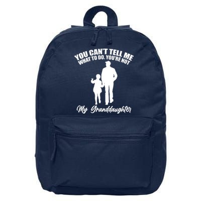 Funny & Cute Granddaughter And Grandfather 16 in Basic Backpack