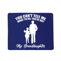 Funny & Cute Granddaughter And Grandfather Mousepad