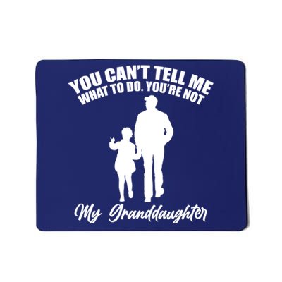 Funny & Cute Granddaughter And Grandfather Mousepad