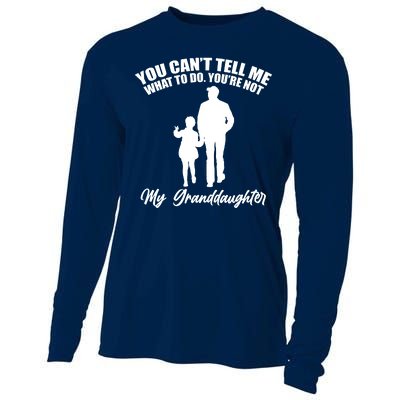 Funny & Cute Granddaughter And Grandfather Cooling Performance Long Sleeve Crew