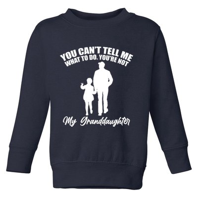 Funny & Cute Granddaughter And Grandfather Toddler Sweatshirt