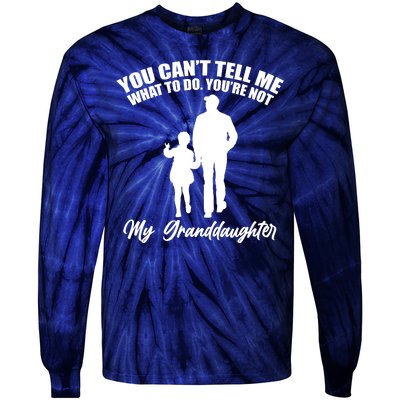 Funny & Cute Granddaughter And Grandfather Tie-Dye Long Sleeve Shirt