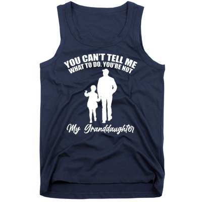 Funny & Cute Granddaughter And Grandfather Tank Top