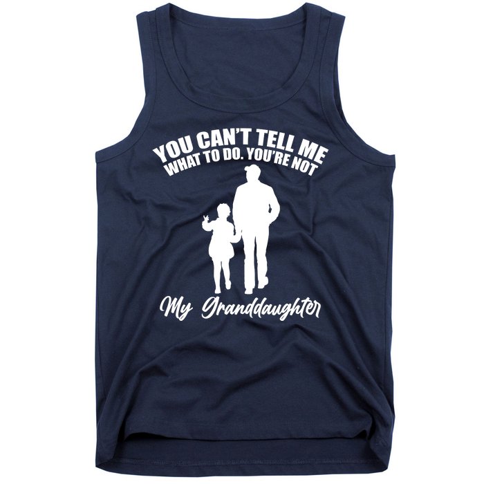 Funny & Cute Granddaughter And Grandfather Tank Top