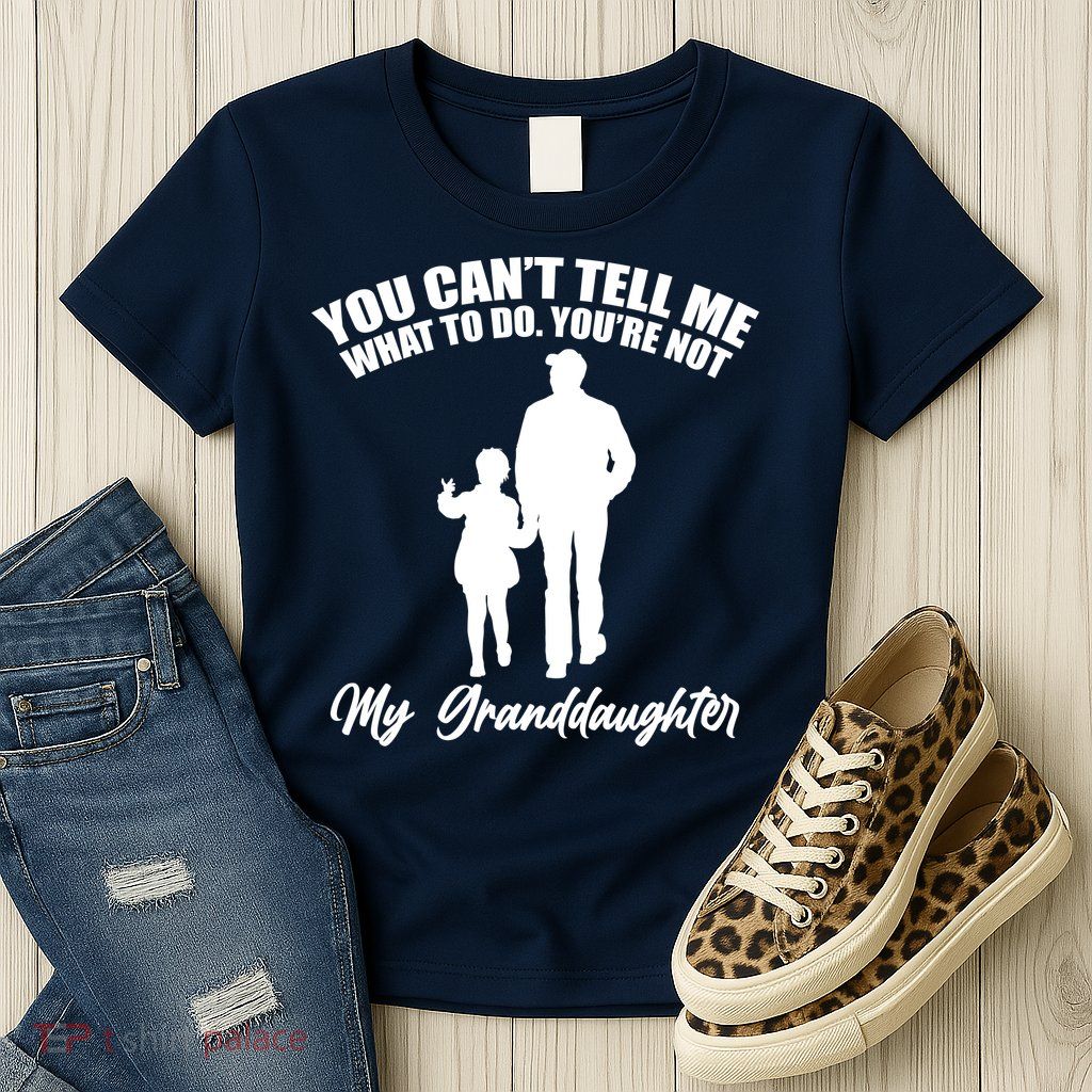 Funny & Cute Granddaughter And Grandfather Womens T-Shirt