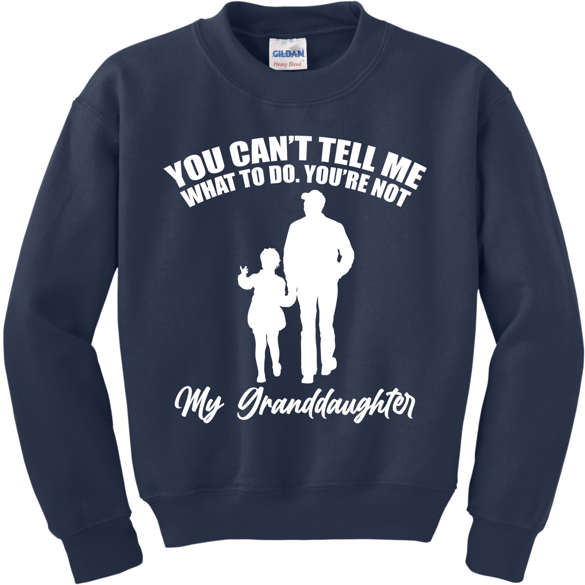 Funny & Cute Granddaughter And Grandfather Kids Sweatshirt