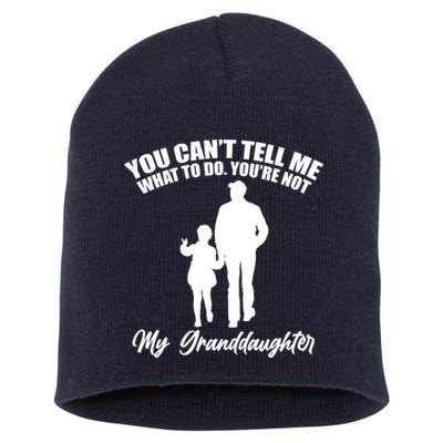 Funny & Cute Granddaughter And Grandfather Short Acrylic Beanie