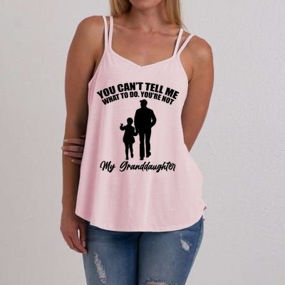 Funny & Cute Granddaughter And Grandfather Women's Strappy Tank