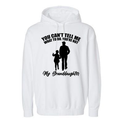 Funny & Cute Granddaughter And Grandfather Garment-Dyed Fleece Hoodie