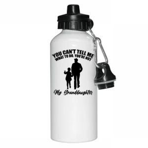 Funny & Cute Granddaughter And Grandfather Aluminum Water Bottle