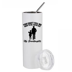 Funny & Cute Granddaughter And Grandfather Stainless Steel Tumbler