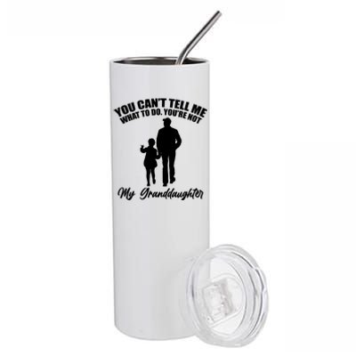 Funny & Cute Granddaughter And Grandfather Stainless Steel Tumbler