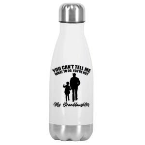 Funny & Cute Granddaughter And Grandfather Stainless Steel Insulated Water Bottle