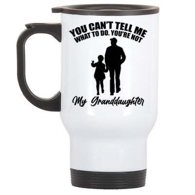 Funny & Cute Granddaughter And Grandfather Stainless Steel Travel Mug