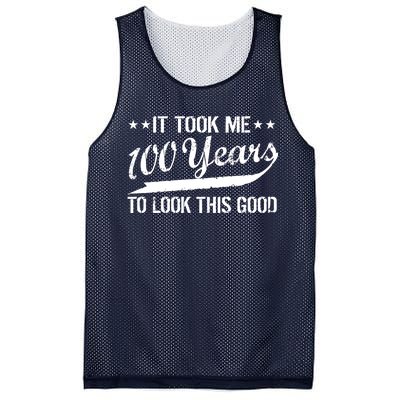 Funny 100th Birthday: It Took Me 100 Years To Look This Good Mesh Reversible Basketball Jersey Tank