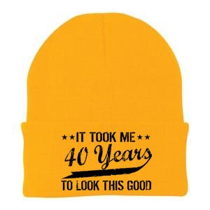 Funny 40th Birthday: It Took Me 40 Years To Look This Good Knit Cap Winter Beanie