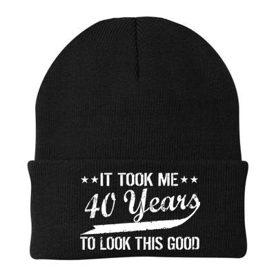 Funny 40th Birthday: It Took Me 40 Years To Look This Good Knit Cap Winter Beanie