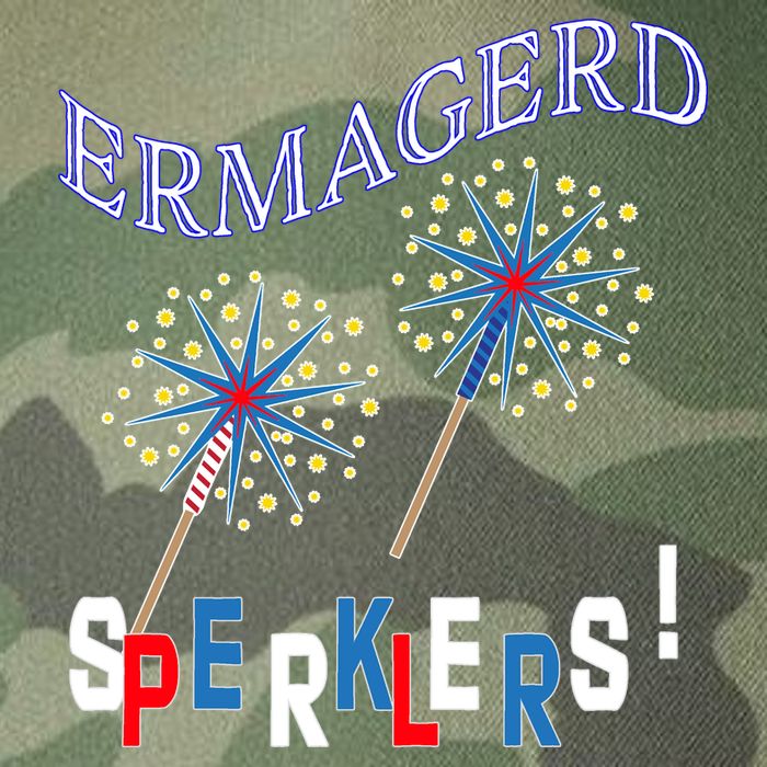 Funny 4th of July Ermagerd Sparklers Legacy Tie Dye Trucker Hat