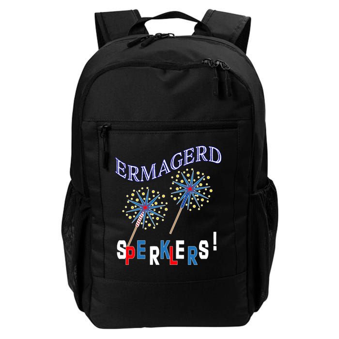 Funny 4th of July Ermagerd Sparklers Daily Commute Backpack