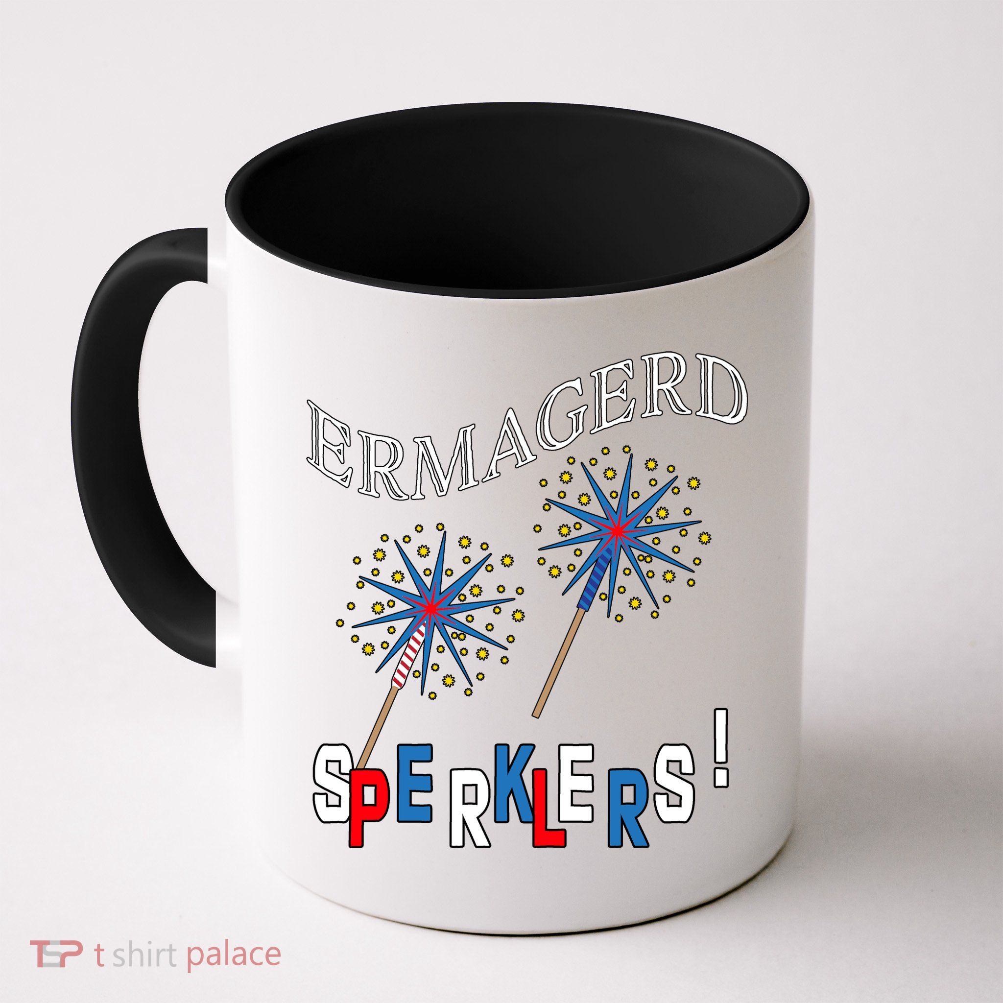 Funny 4th of July Ermagerd Sparklers Mug