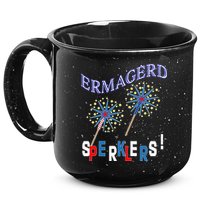 Funny 4th of July Ermagerd Sparklers 15oz Campfire Ceramic Mug