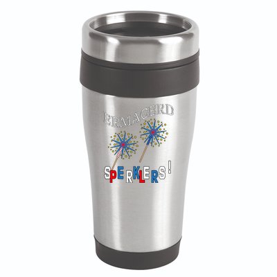 Funny 4th of July Ermagerd Sparklers 16oz Travel Tumbler