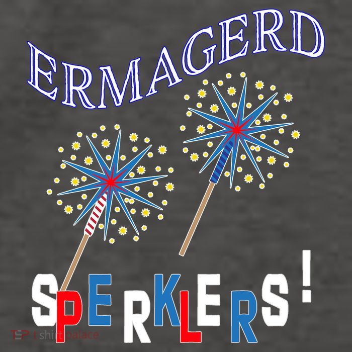 Funny 4th of July Ermagerd Sparklers Vector Backpack