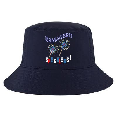 Funny 4th of July Ermagerd Sparklers Cool Comfort Performance Bucket Hat