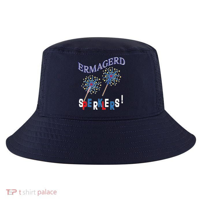 Funny 4th of July Ermagerd Sparklers Cool Comfort Performance Bucket Hat