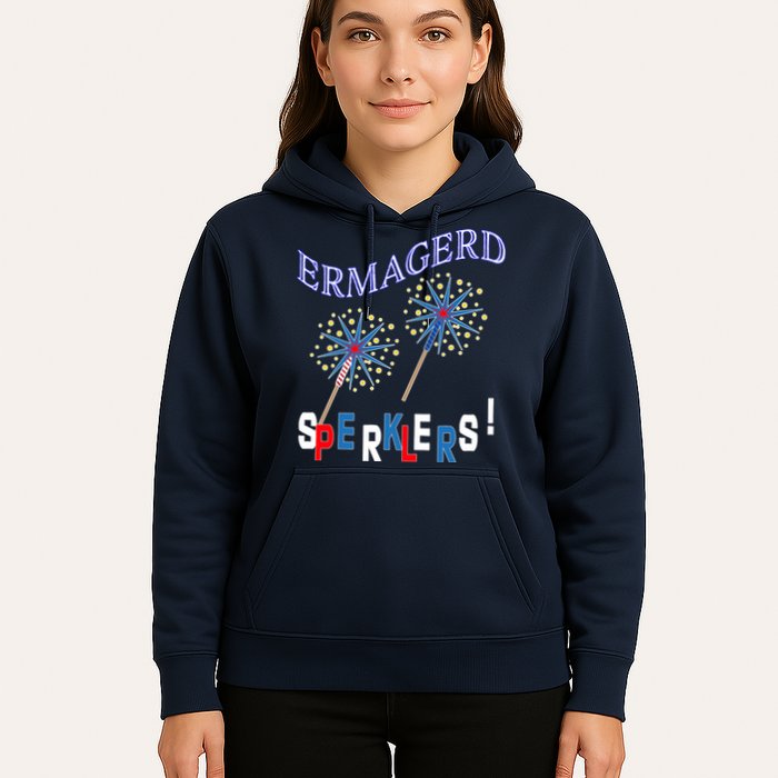Funny 4th of July Ermagerd Sparklers Hoodie