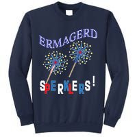 Funny 4th of July Ermagerd Sparklers Sweatshirt