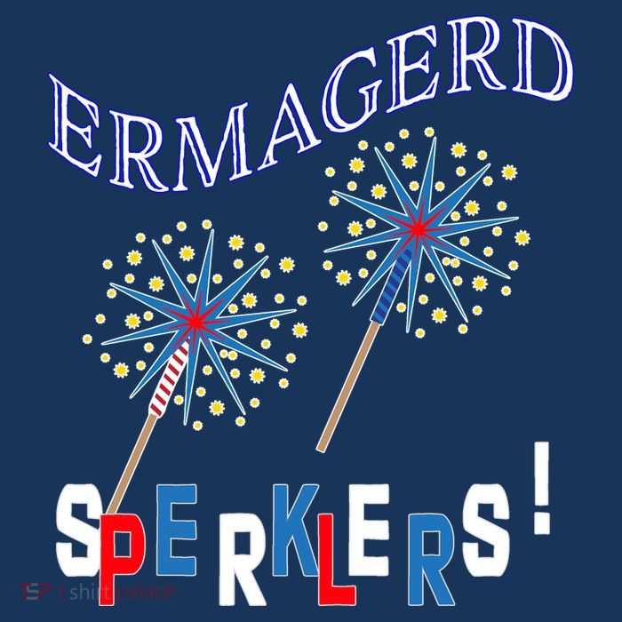 Funny 4th of July Ermagerd Sparklers Sustainable Beanie