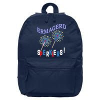 Funny 4th of July Ermagerd Sparklers 16 in Basic Backpack