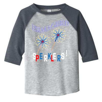 Funny 4th of July Ermagerd Sparklers Toddler Fine Jersey T-Shirt