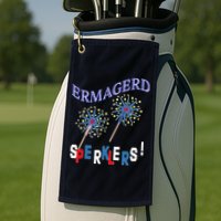 Funny 4th of July Ermagerd Sparklers Golf Towel