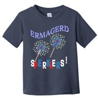 Funny 4th of July Ermagerd Sparklers Toddler T-Shirt
