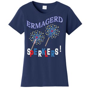 Funny 4th of July Ermagerd Sparklers Women's T-Shirt