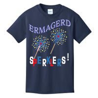 Funny 4th of July Ermagerd Sparklers Kids T-Shirt