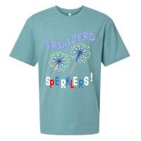 Funny 4th of July Ermagerd Sparklers Sueded Cloud Jersey T-Shirt