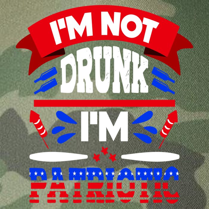 Funny 4th of July Not Drunk Patriotic Legacy Tie Dye Trucker Hat